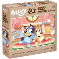 Bluey 2 v 1 24dílné Eco mini puzzle a omalovánka 35x25 cm - Lisciani