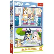 Bluey 2x24dílné puzzle - Trefl