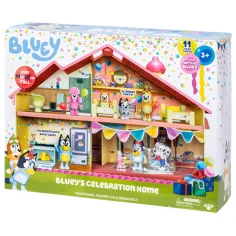 Bluey: Sváteční rodinný dům herní set s oslavující figurkou Bluey obrázek 2