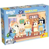 Bluey a přátelé 2 v 1 24dílné maxi podlahové puzzle a omalovánky 35x25cm – Lisciani