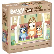 Bluey pejskové na schodech 2 v 1, 48dílné Eco mini puzzle a omalovánky 35x25cm - Lisciani