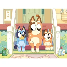 Bluey pejskové na schodech 2 v 1, 48dílné Eco mini puzzle a omalovánky 35x25cm - Lisciani obrázek 2