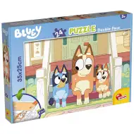 Bluey pejskové na schodech 2 v 1, puzzle a omalovánka, 24 dílků, 35x25 cm – Lisciani