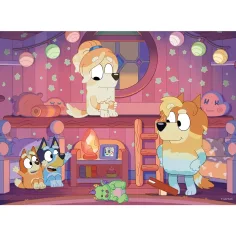 Bluey pohádkový večer 2 v 1, 24dílné puzzle a omalovánka 35x25 cm - Lisciani obrázek 2