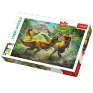 Bojující Tyrannosauři puzzle 160 kusů - Trefl