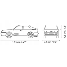 COBI: Audi Quattro 1980 bílé auto stavebnice (24665) obrázek 4