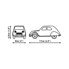 COBI: Citroen Type H autotransportér a 2CV Type AZ stavebnice (24627) obrázek 5