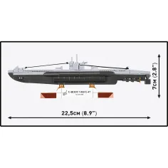 COBI: Stavebnice U-Boot VIIB U-47 z 2. světové války (4858) obrázek 4
