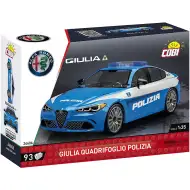 COBI: Stavebnice policejního vozu Alfa Romeo Giulia Quadrifoglio (24606)