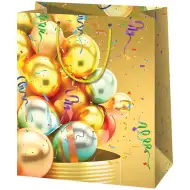 Cardex: Dárková taška gigantické velikosti se žlutými balónky 40,6x20x3x55,8 cm