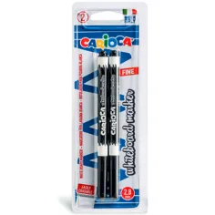 Carioca Whiteboard tabulový fix v černé barvě, 2 ks