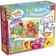 Carotina baby: Dinoland 3 v 1 memo, puzzle a párovací hra - Lisciani