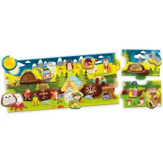 Carotina baby: Lesní panoramatické puzzle 24 ks - Lisciani obrázek 2