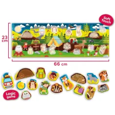 Carotina baby: Lesní panoramatické puzzle 24 ks - Lisciani obrázek 3