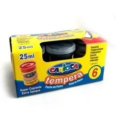 Černá tempera v kelímku 6x35 gr - Carioca obrázek 2