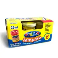 Citronově žlutá tempera v nádobě 6x35 gr - Carioca