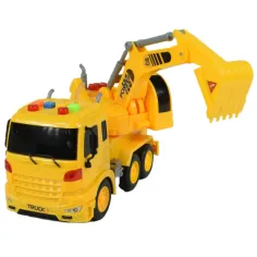 City Truck: Nakladač s kbelíkem, světlem a zvukem 20cm obrázek 5