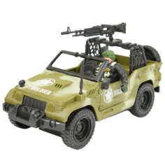 Combat Force 9: Vojenský terénní vůz s vojákem a zbraněmi 22cm obrázek 2