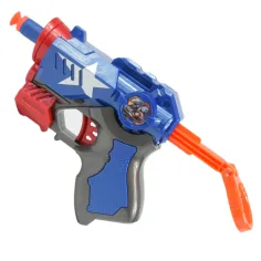 Cool Soft Bullet Gun: Malá pěnová střelná zbraň s náboji v modré barvě 14cm obrázek 2
