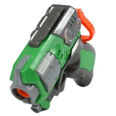 Cool Soft Bullet Gun: Malá pěnová střelná zbraň s náboji v zelené barvě 14cm obrázek 2