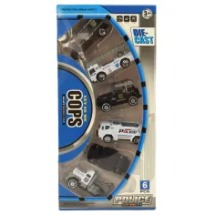 Cops Die-Cast: Sada 6 policejních modelových aut. obrázek 2