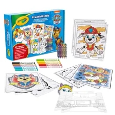 Crayola: Tlapková patrola 5 v 1, 60dílná kreativní sada omalovánek