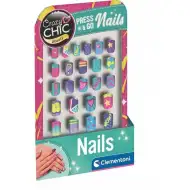 Crazy Chic: Barevné umělé nehty v různých velikostech - Clementoni