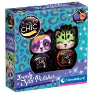 Crazy Chic: Lovely Nail lak na nehty s kartáčkem ve tvaru zvířátka, sada 2 ks - Clementoni