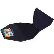 Creative Kids: Černý osmiúhelníkový kreativní album 30x30cm