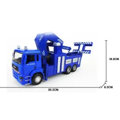 Čtyřkolový policejní odtahový nákladní vůz 30 cm obrázek 2
