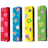 Dřevěná foukací harmonika je hudební nástroj.