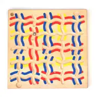 Dřevěná hra na dovednosti s kuličkou 25x25cm