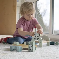 Dřevěná hra s kladívkem panda - Eichhorn obrázek 3