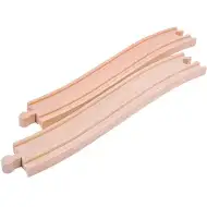 Dřevěná výškově stavitelná kolejnice, doplněk 2 ks