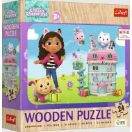 Dřevěné puzzle Gabi domeček pro panenky 24 ks - Trefl