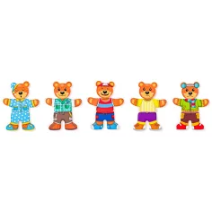 Dřevěné puzzle oblékací medvědí rodina - Woodyland obrázek 4