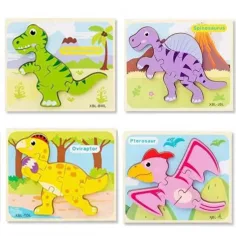 Dřevěné puzzle s dinosaury v různých variantách obrázek 2