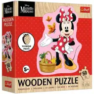 Dřevěné puzzle s obrysem Minnie Mouse, 50 dílků - Trefl