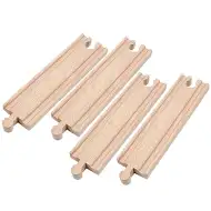 Dřevěné rovné kolejnice 4ks