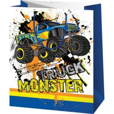 Dárková taška s motivem Monster Truck, standardní velikost 11 × 6 × 14 cm