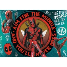 Deadpool Chaos, vtipy a katany 1000dílné prémiové plus kvalitní puzzle - Trefl obrázek 2