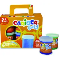 Dětská smývatelná prstová barva, sada 6 kusů - Carioca