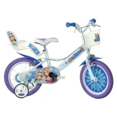 Dětské kolo velikosti 14 s motivem Sněhové královny - Dino Bikes