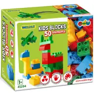 Dětské stavební bloky Wader, sada 50 kusů