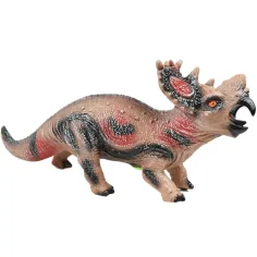 Dino World: Figurka dinosaura Styracosaurus z vinylu, která vydává zvuky, s bavlněnou výplní, 35 cm obrázek 2