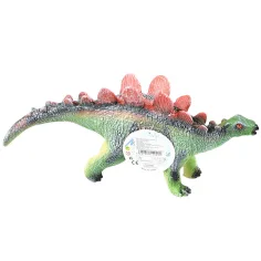Dino World: Stegosaurus dinosaurusová figura z vinylu, která vydává zvuk, s bavlněnou výplní 35cm obrázek 2