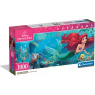 Disney+ - Malá mořská víla 1000dílné panoramatické puzzle s plakátem - Clementoni
