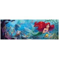 Disney+ - Malá mořská víla 1000dílné panoramatické puzzle s plakátem - Clementoni obrázek 2