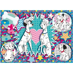 Disney 101 dalmatinů 2 v 1 24dílné puzzle a omalovánky 35x25 cm - Lisciani obrázek 2