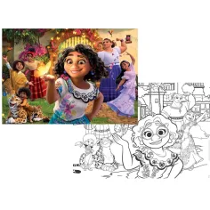 Disney Encanto 2 v 1, 108dílné puzzle a omalovánka 70x50 cm – Lisciani obrázek 2